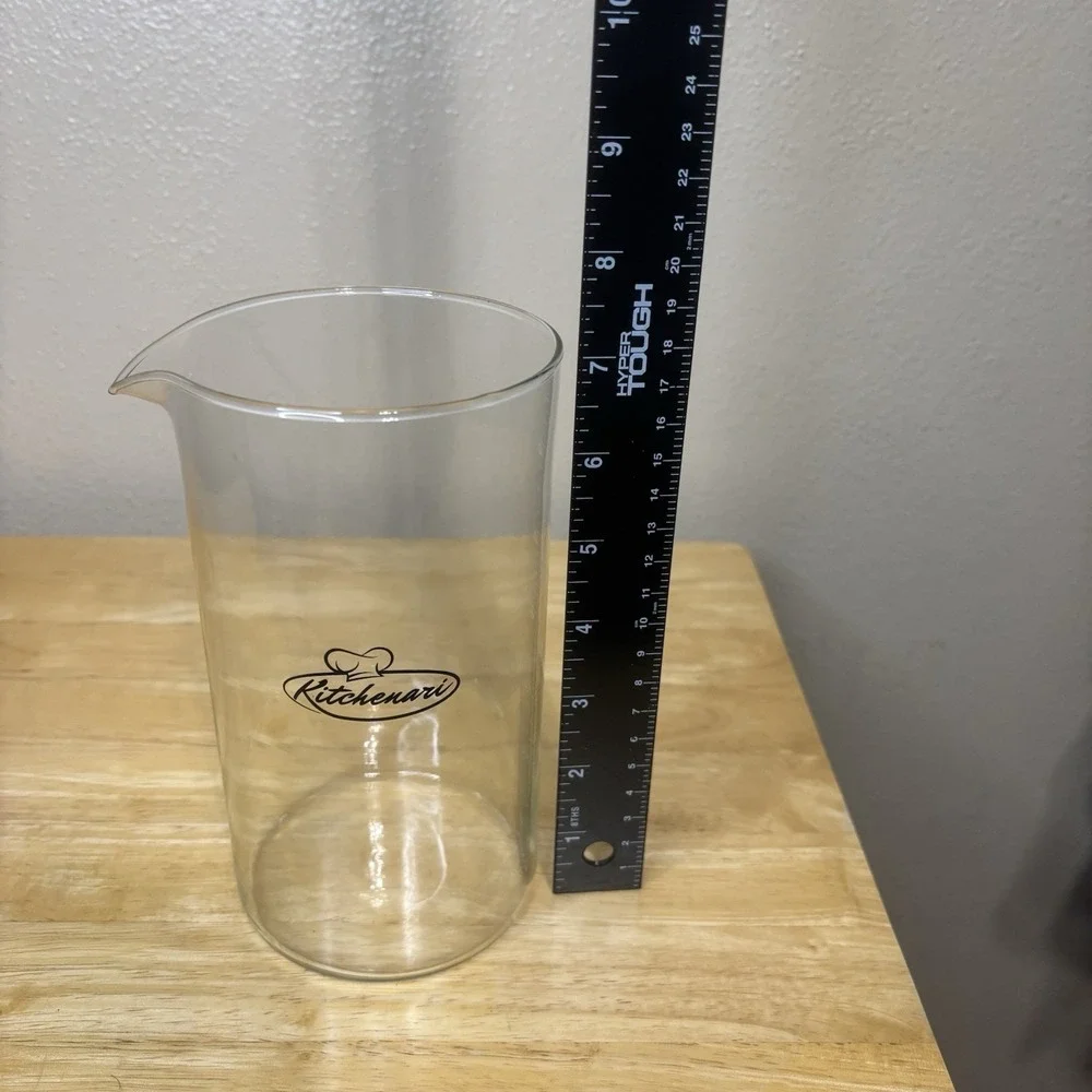 Replacement Glass Beaker French Press High Heat Carafe Clear‎ 7in 34oz